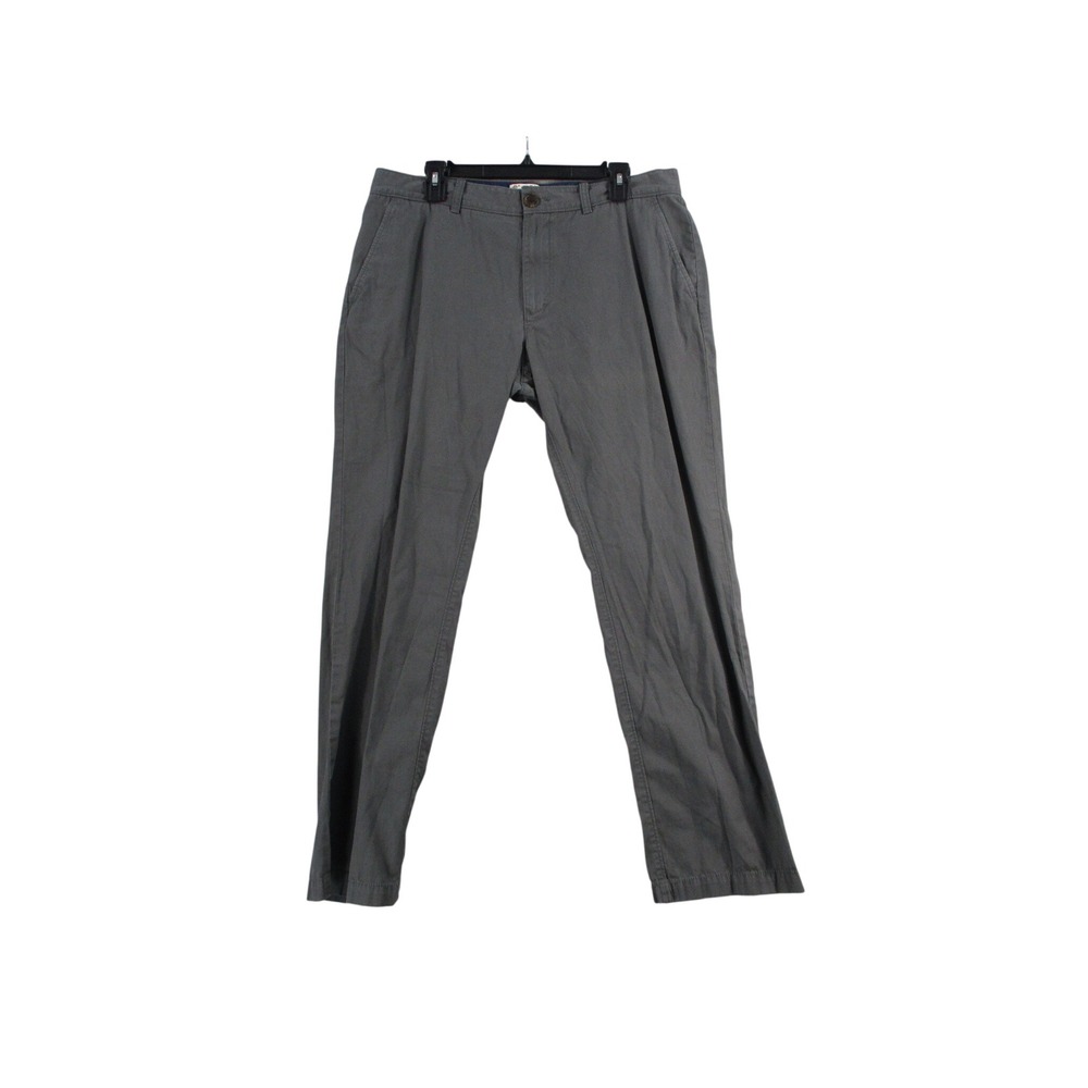 Original Penguin Munsingwear Mens Gray Cotton Chino Pants Straight Leg 37x29.5‎